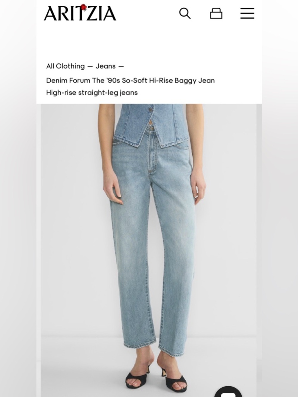 DENIM FORUM The 90s High-rise So soft baggy jeans 😍😍😍